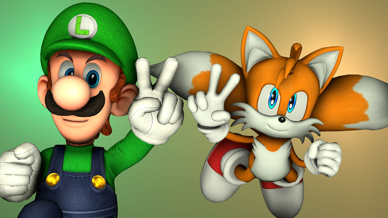 Classic Tails and Modern Luigi by IceLucario20xx on DeviantArt