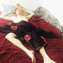 Deidara Winter Cosplay - Laying On the Bed