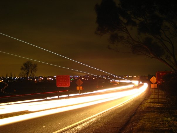 freeway at night