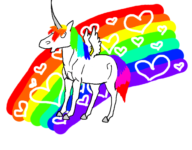 Random Rainbow Unicorn Doodle #1