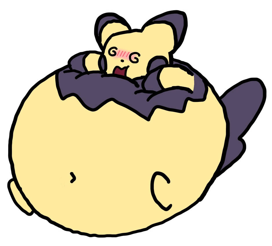 Some Pokemon but inflated by SupaPlayer104 on DeviantArt