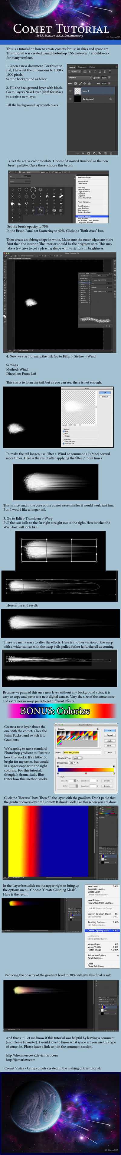 Comet Model Tutorial Comet Tutorial by JAMarlow on DeviantArt