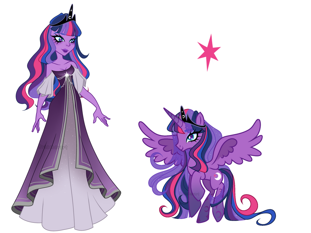 Princess 033 Princess Luna x Twilight by braccher on DeviantArt