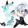 Art Commission- Shiroi and Ikki