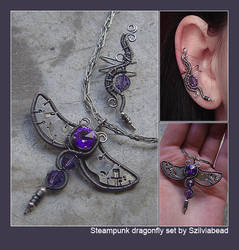 Steampunk dragonfly set