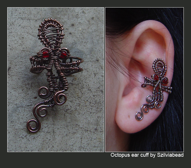 Octopus ear cuff