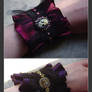 Textile cuff bracelets