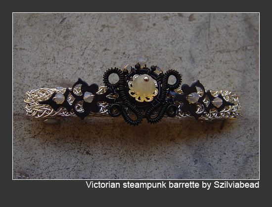 Victorian Steampunk barrette