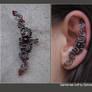 Garnet ear cuff