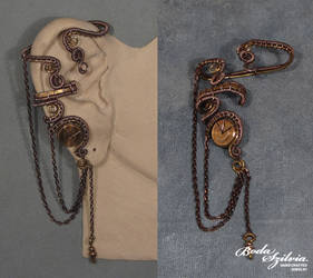 Steampunk queen ear wrap variation