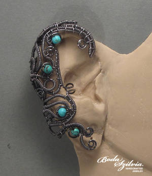 Turquoise ear wrap