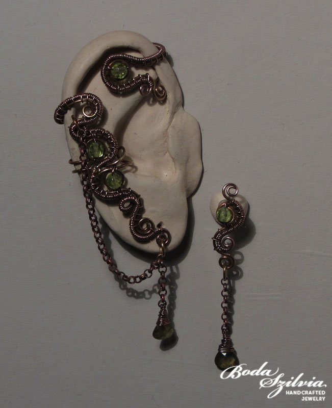 Szilvia ear wrap and post earring