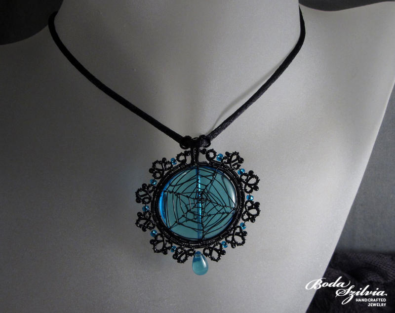 Spider web pendant