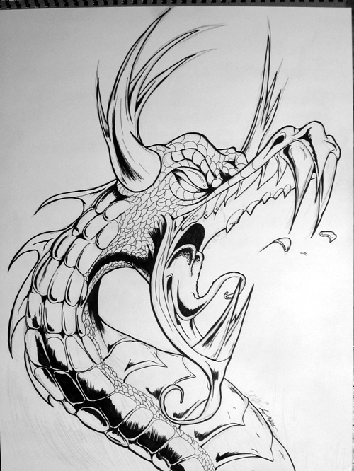 The Dragon - Final Inks