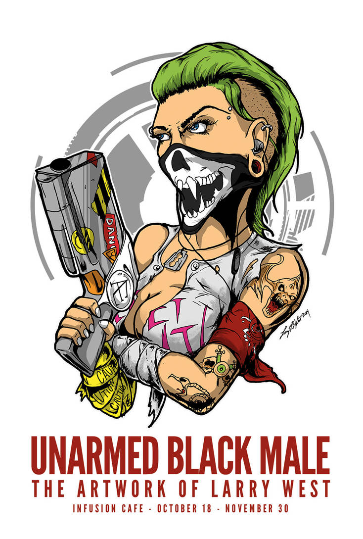 Unarmed Black Male - The Artwork of Larry West by luvataciousskull