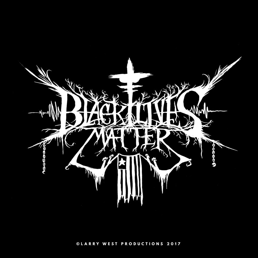 Black Lives Matter Black Metal Logo by luvataciousskull