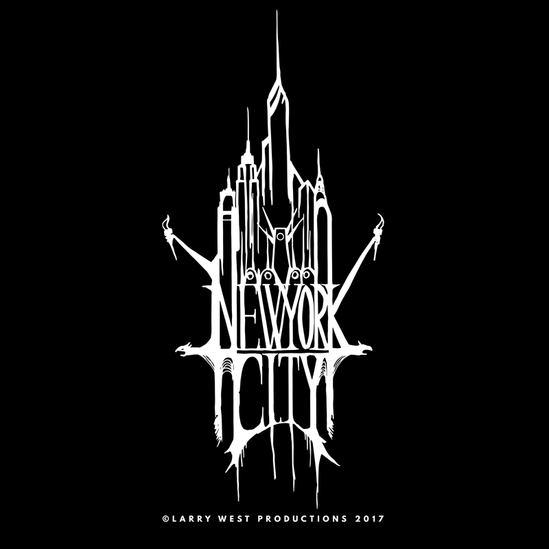 New York City Black Metal Logo by luvataciousskull