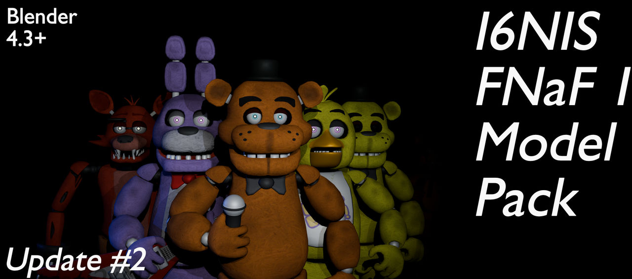 Fnaf Model Base Design I6NIS FNAF 1 Model pack update 2 | Blender by YB109 on DeviantArt