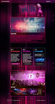 Valium Nightclub Website Redesign