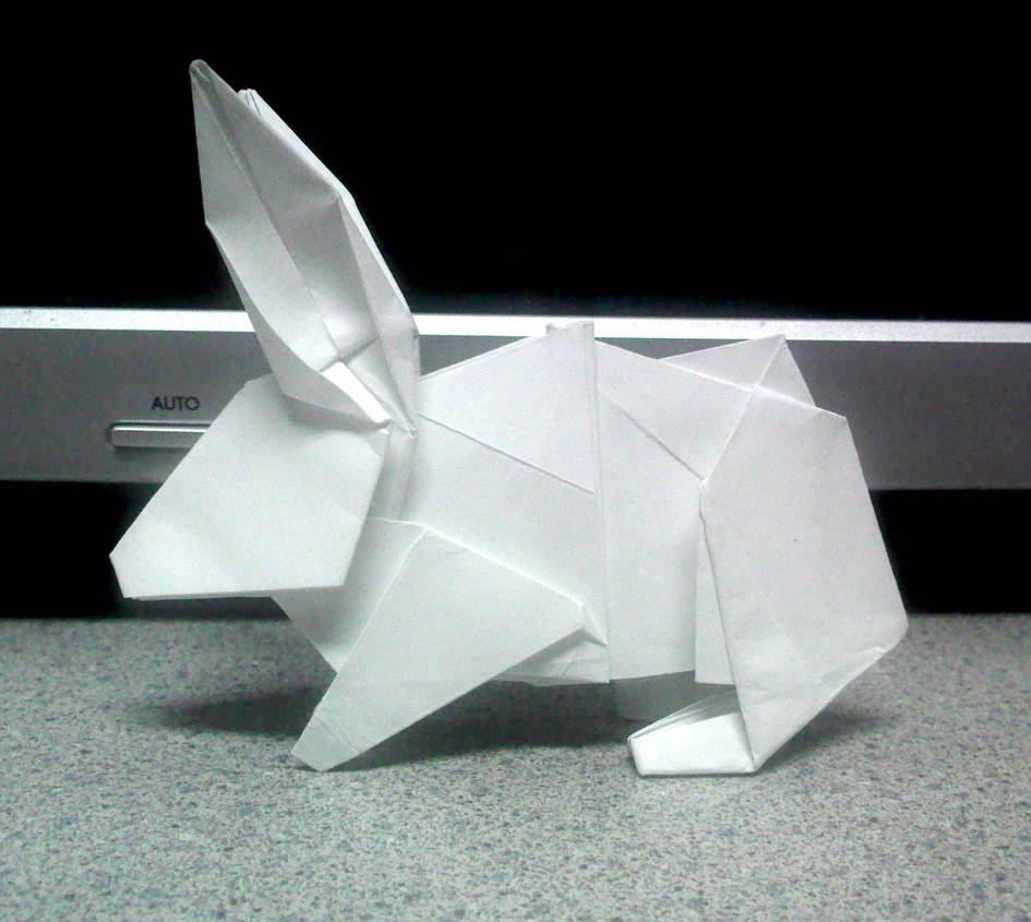 Origam Rabbit Origami Rabbit Side by TheOrigamiArchitect on DeviantArt