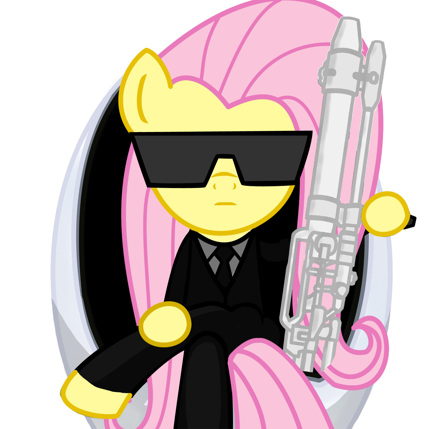 Fluttershy in Black (FIM)