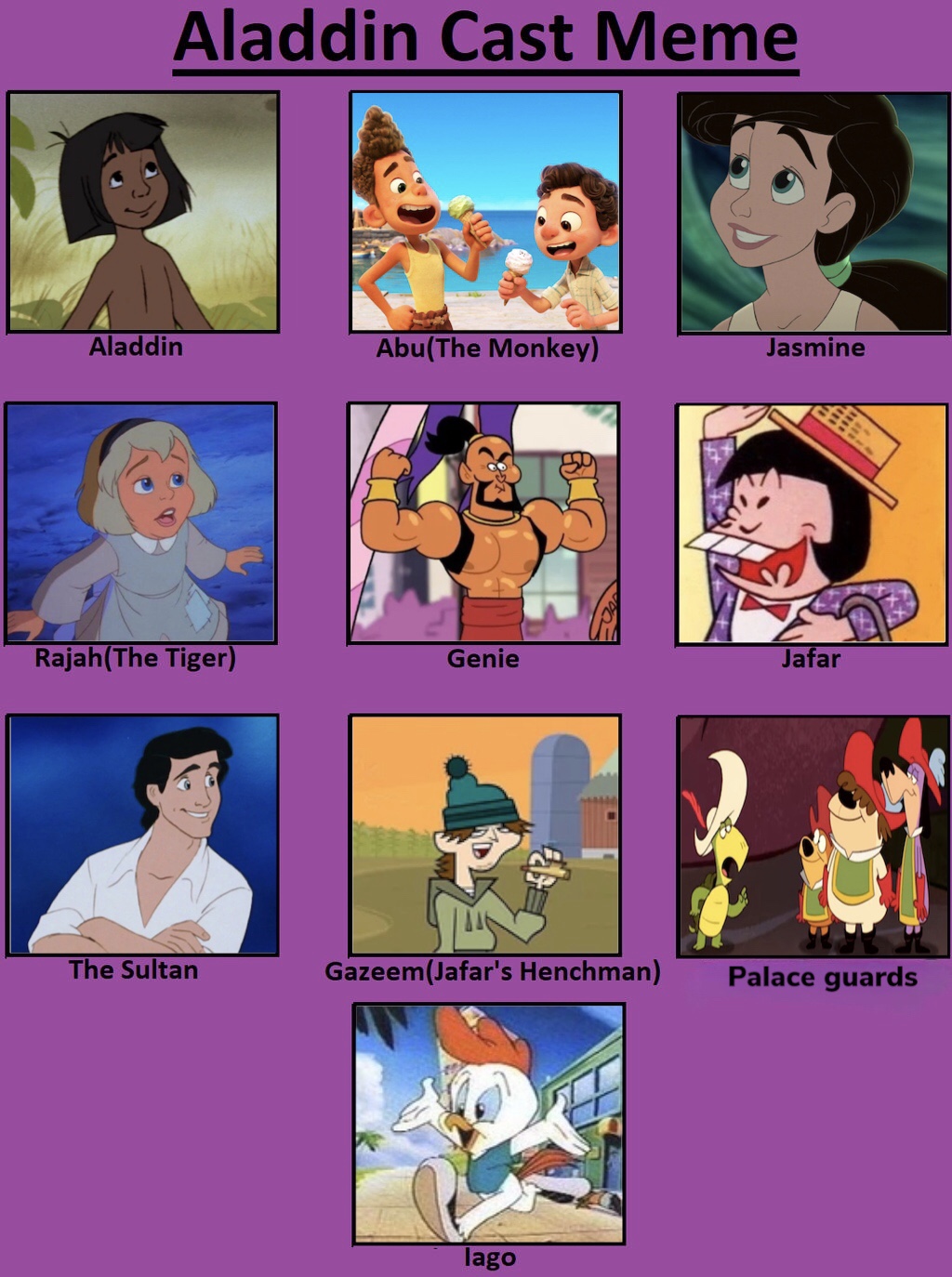 Adin Rell Rudd Characters Aladdin Recast by CartoonFan9 on DeviantArt
