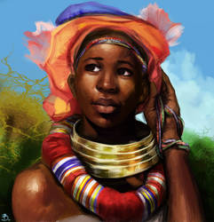 African girl