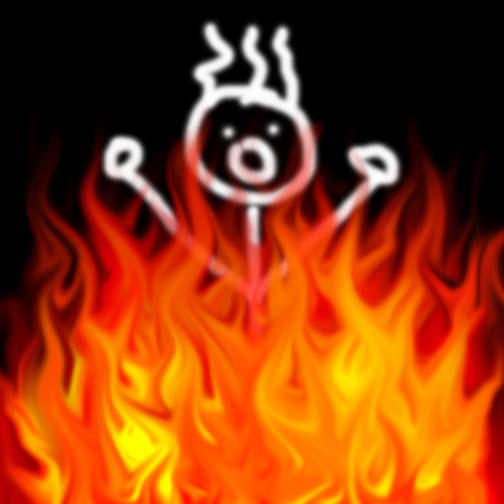 Stickman on FIRE by RamzaWolf on DeviantArt