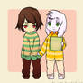 Chara and Asriel