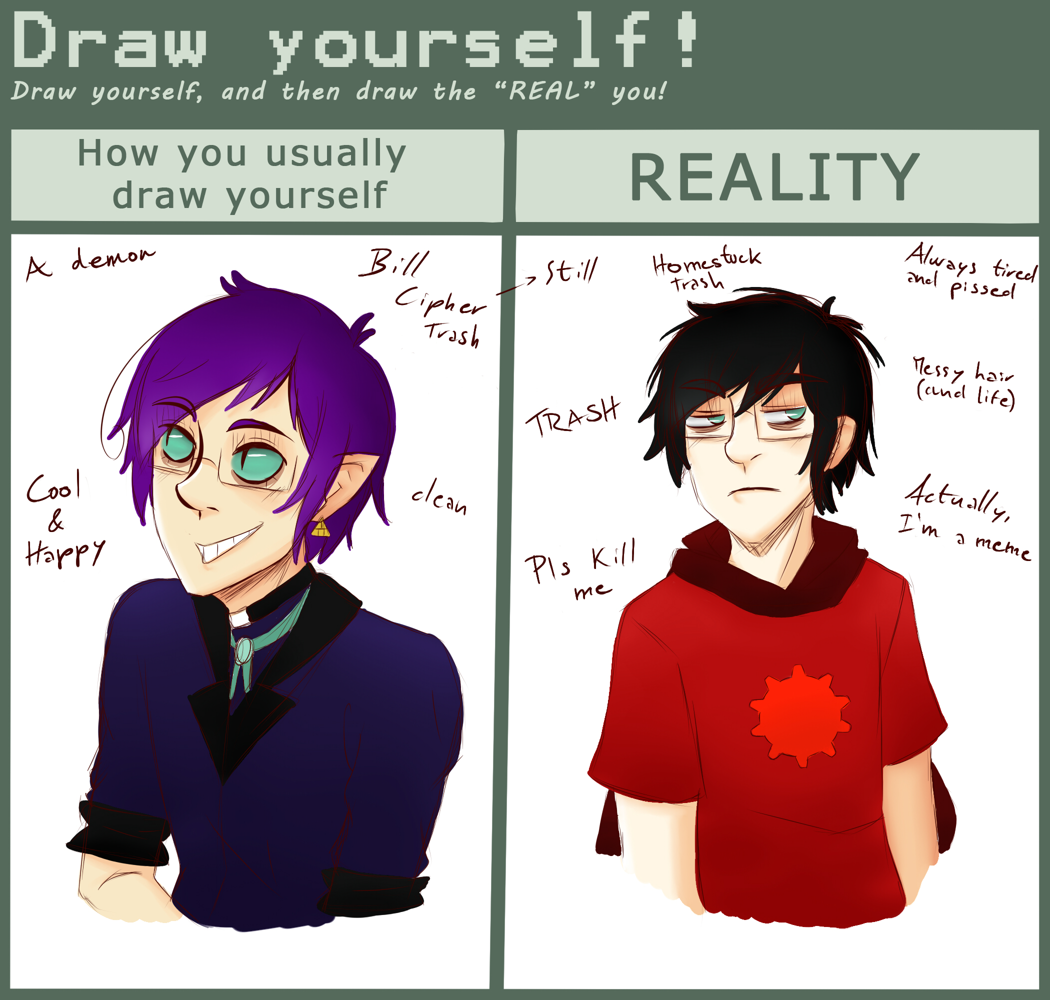Draw Yourself meme by Jackross-V on DeviantArt Draw Yourself meme by Jackross-V on DeviantArt