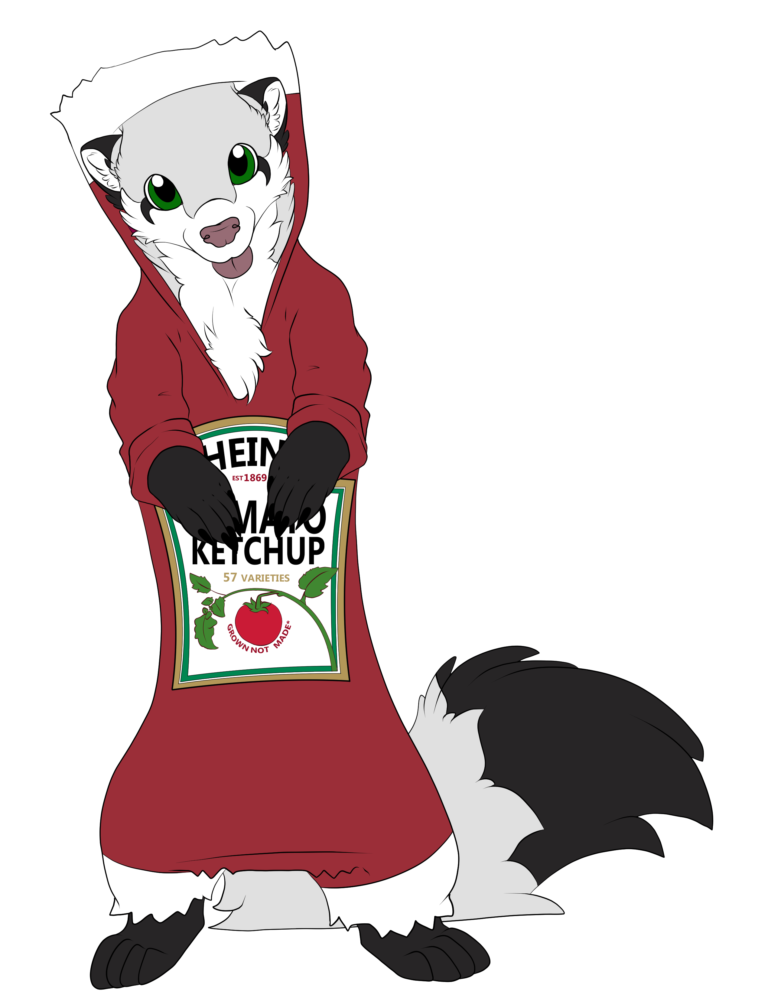 i am a ketchup packet (ermine version)