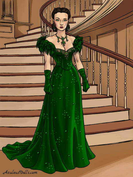 Scarlett's Dress of Shame in Green by SkyeWriter73 on DeviantArt Scarlett's Dress of Shame in Green by SkyeWriter73 on DeviantArt