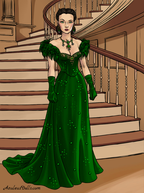 Scarlett's Dress of Shame in Green by SkyeWriter73 on DeviantArt Scarlett's Dress of Shame in Green by SkyeWriter73 on DeviantArt