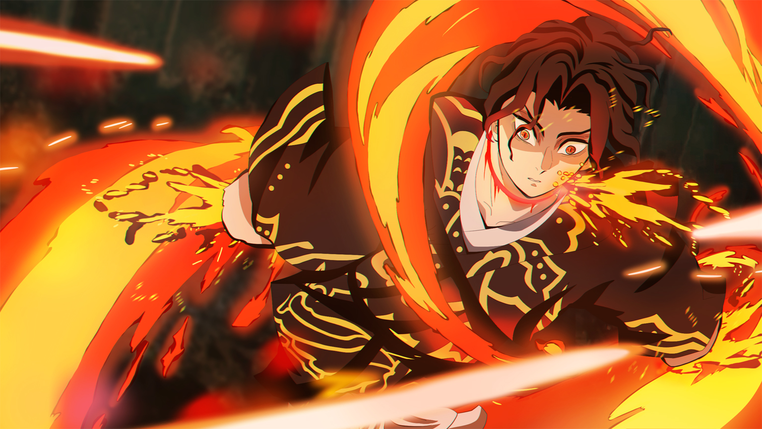 photo Yoriichi And Tanjiro Related muzan vs yoriichi anime style demon