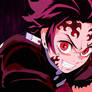 -DEMON KING- TanjiroXMuzan - Tanjiro Demon form?