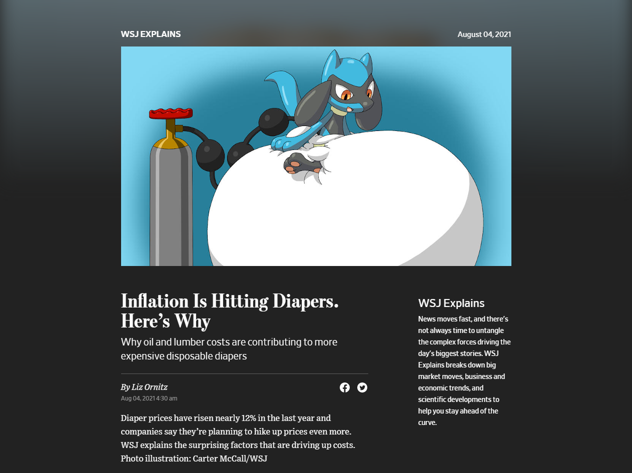 Daiper Inflation News on Diaper Inflation by zuckerbotwashere on DeviantArt