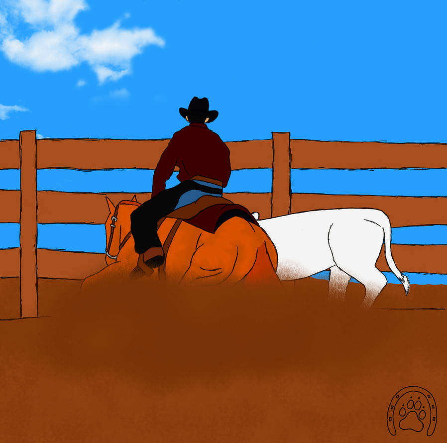 Sheep Rodeo Draw Six Rodeo Reined Cow by Creature-of-the-Wood on DeviantArt