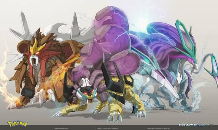 These are legendary beast pokemon by MightyKnight97 on DeviantArt