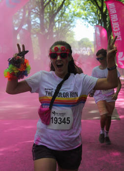 The Color Run - Lady in pink