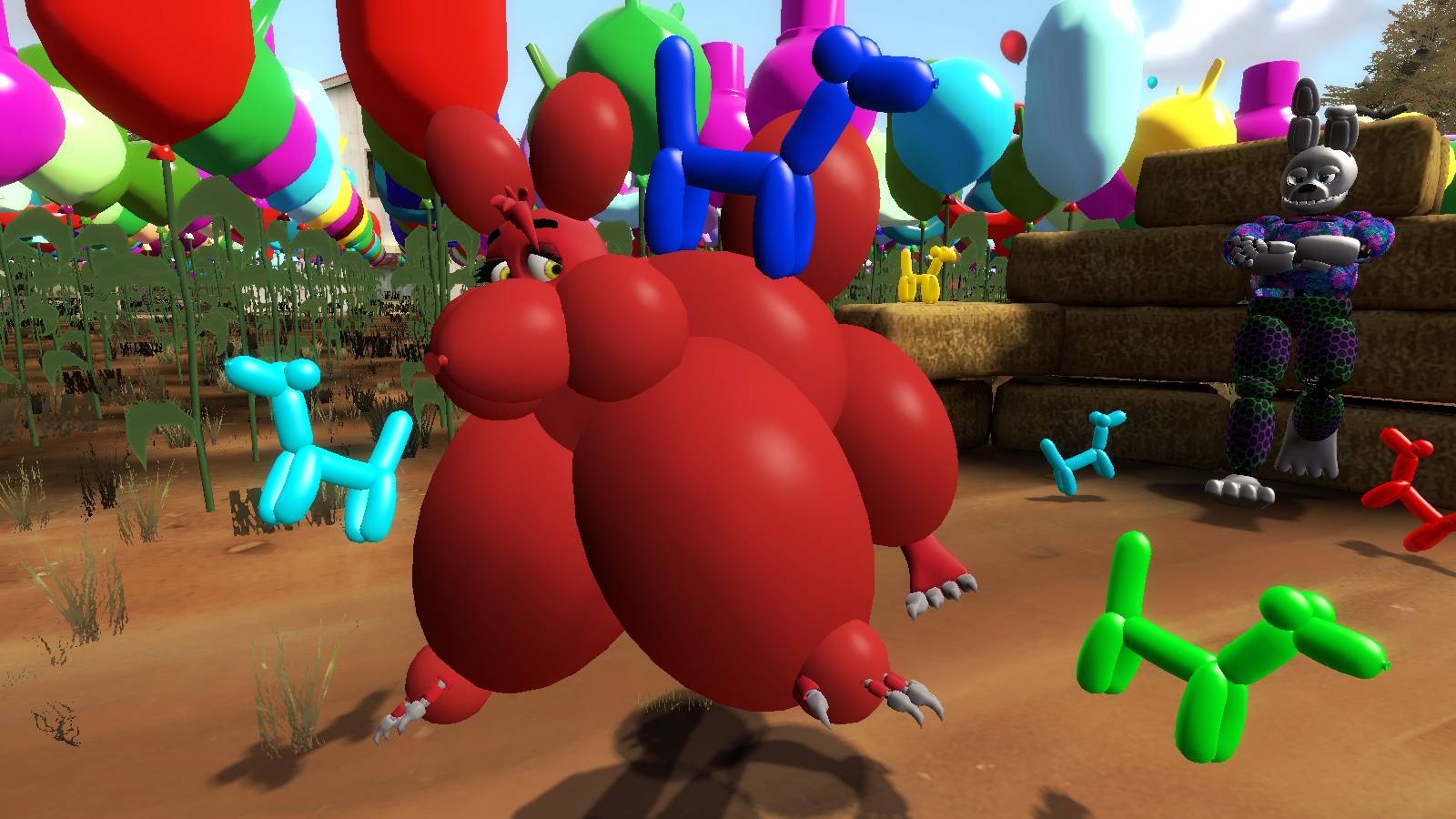 Explode Balloons Tf Femfoxy balloon dog tf by BLAKEFOXFIRE on DeviantArt