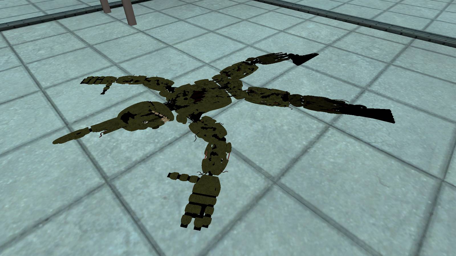 Spring Trap Internals Springtrap in the compression chamber by BLAKEFOXFIRE on DeviantArt