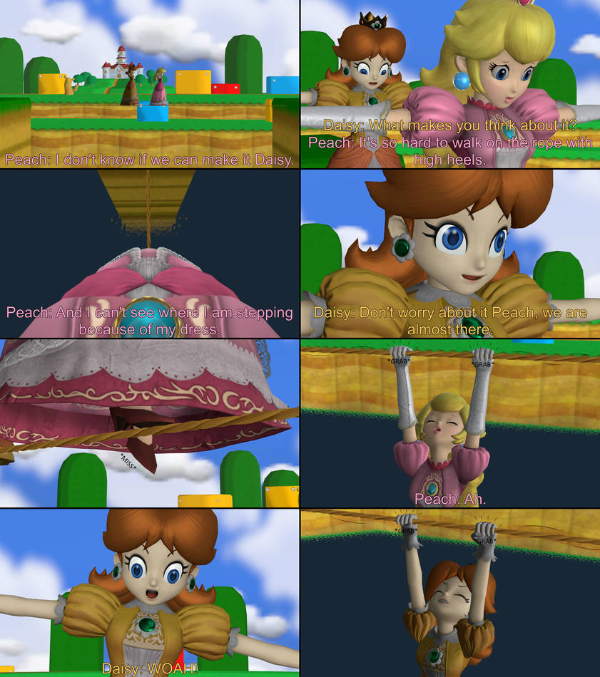 Peach Jump Rope Peach and Daisy Trouble at Rope (Part 1) by hang-in-peril on DeviantArt