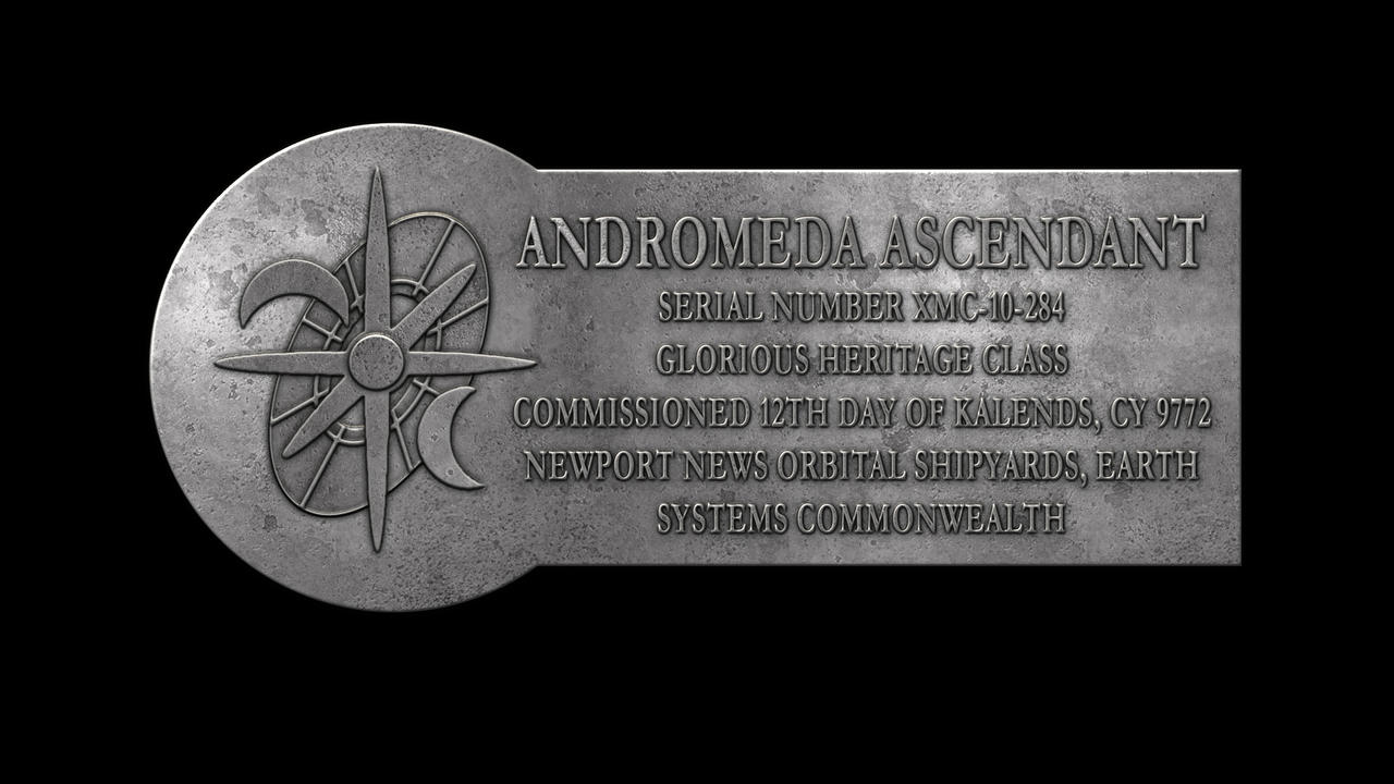 Andromeda Ascendant Dedication Plaque by anno78 on DeviantArt Andromeda Ascendant Dedication Plaque by anno78 on DeviantArt