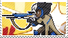 Pixel spray stamp: Ana