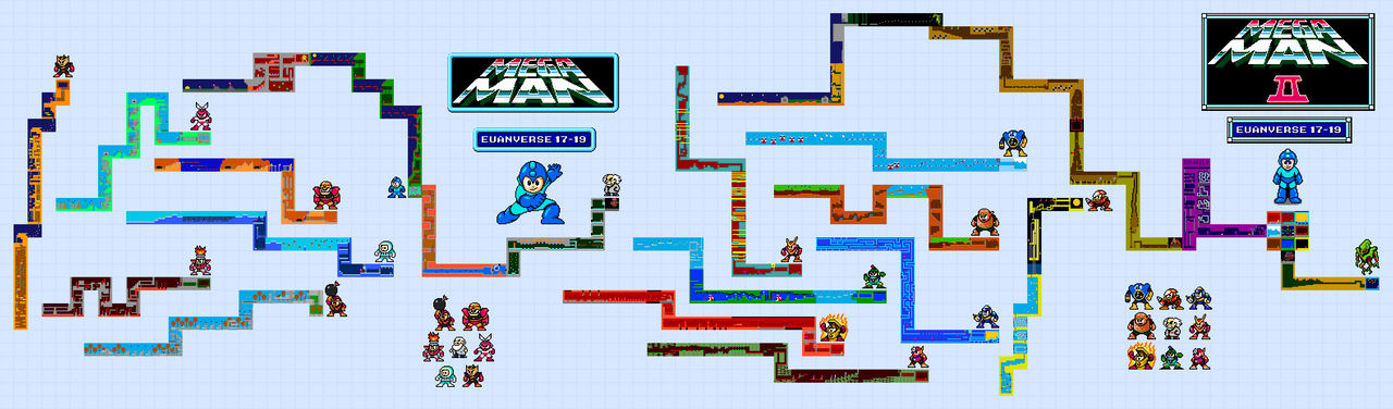 Mega Man Mega Maps by Euanverse on DeviantArt