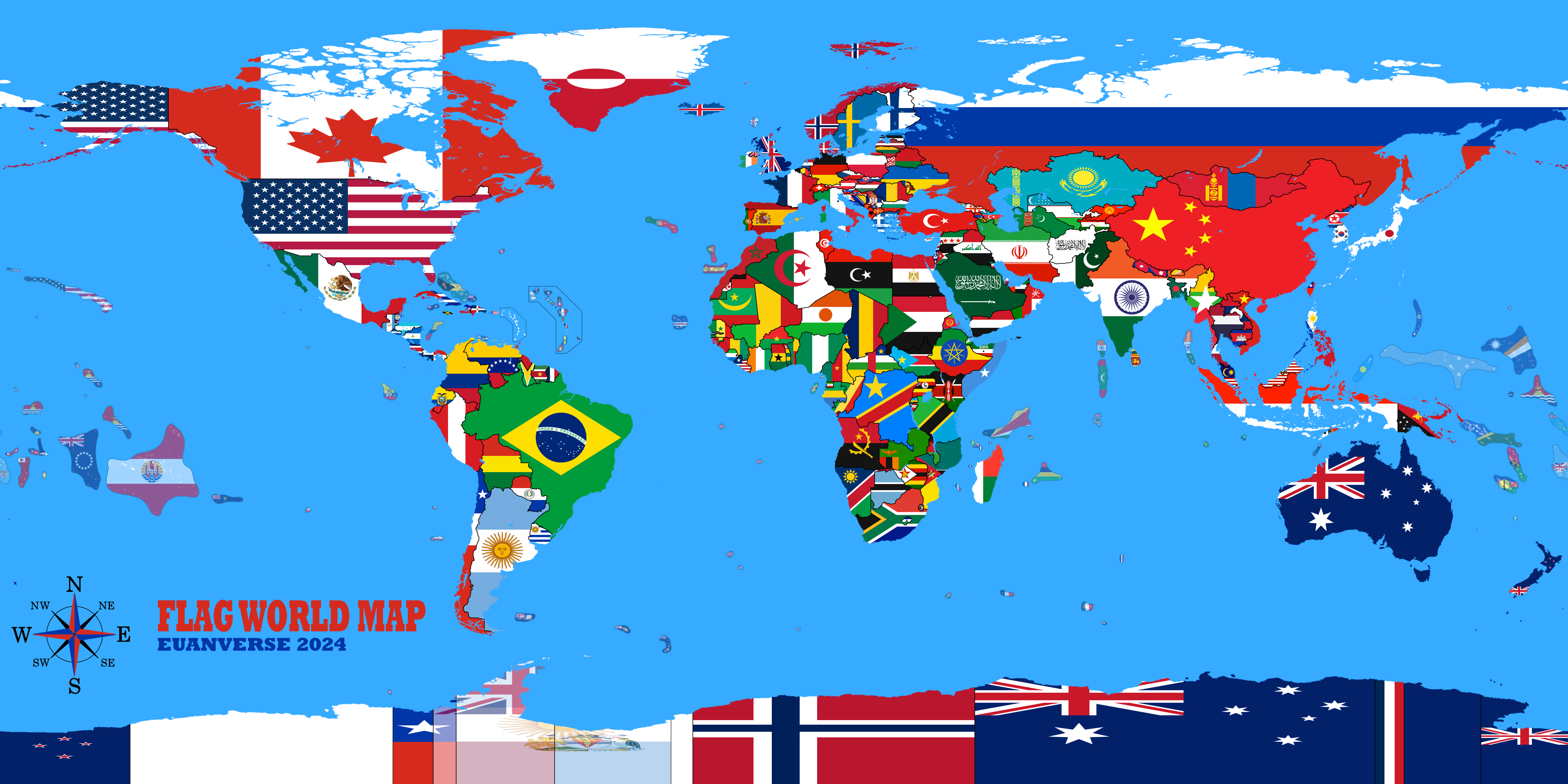 True World Map Flags World Flags Map Map Of The World National Flag