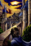 Hogwarts at Sunset by Beeeb