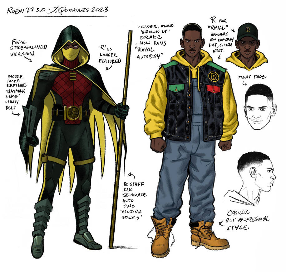 Robin streamline design by Joe Quinones by FrankDixon on DeviantArt