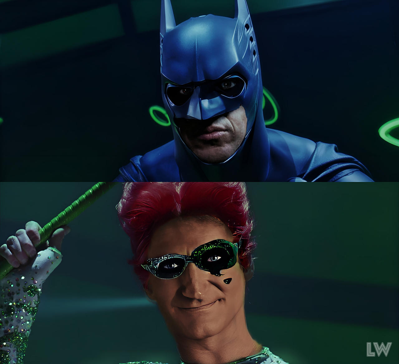 Batman (Michael Keaton) Confronts Riddler by FrankDixon on DeviantArt