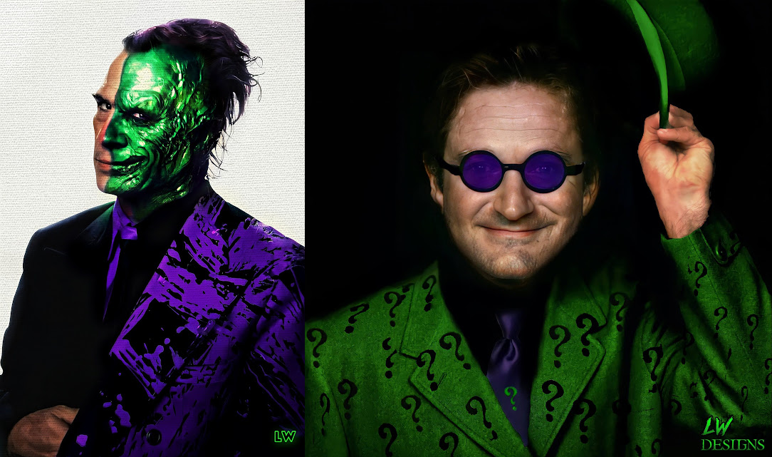 Two-Face and Riddler (Batchler Drafts) by FrankDixon on DeviantArt